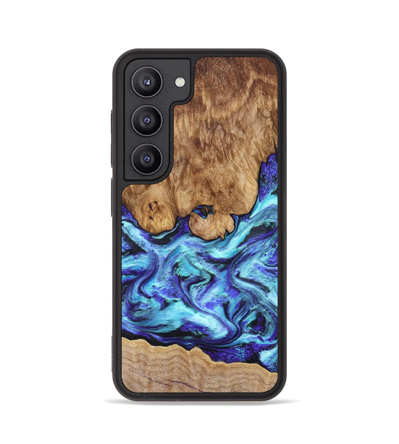 Galaxy S23 Wood Phone Case - Mariel (Blue, 822827)