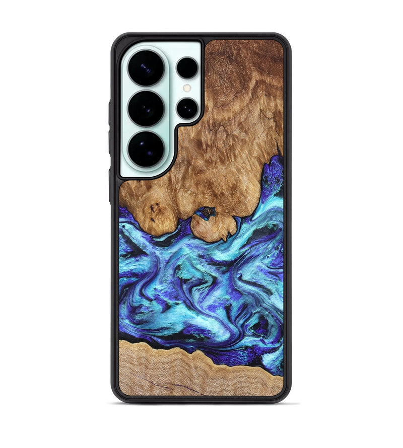Galaxy S26 Ultra Wood Phone Case - Mariel (Blue, 822827)