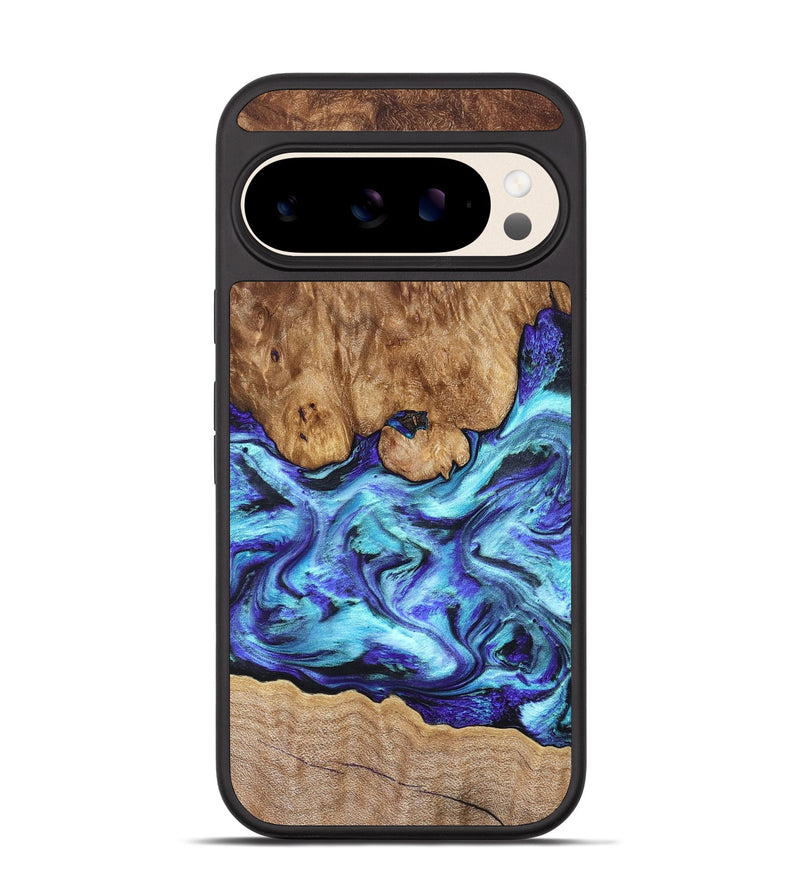 Pixel 10 Wood Phone Case - Mariel (Blue, 822827)
