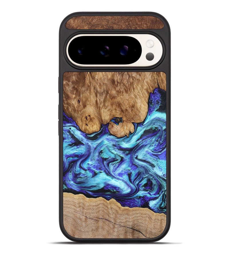 Pixel 9 Pro XL Wood Phone Case - Mariel (Blue, 822827)