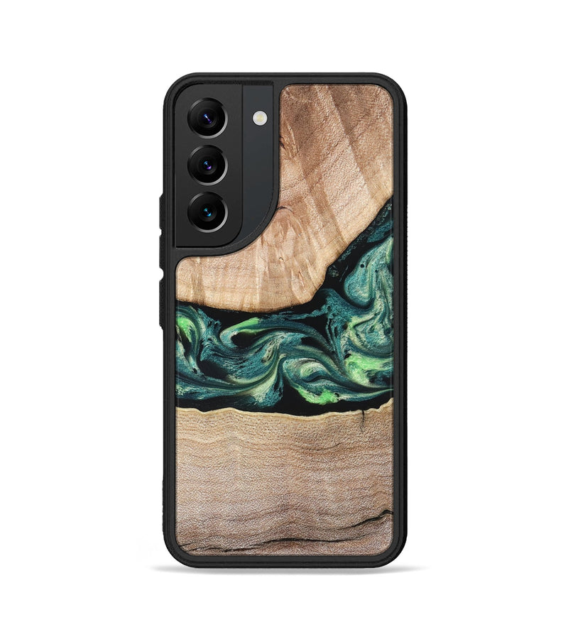 Galaxy S22 Wood Phone Case - Jasen (Green, 822854)