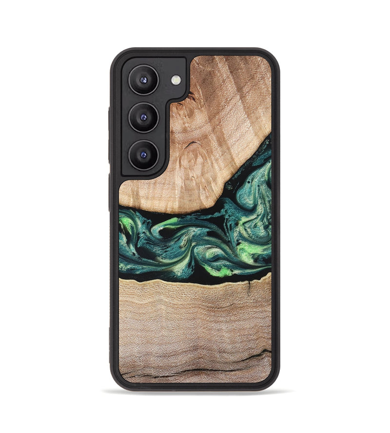 Galaxy S23 Wood Phone Case - Jasen (Green, 822854)