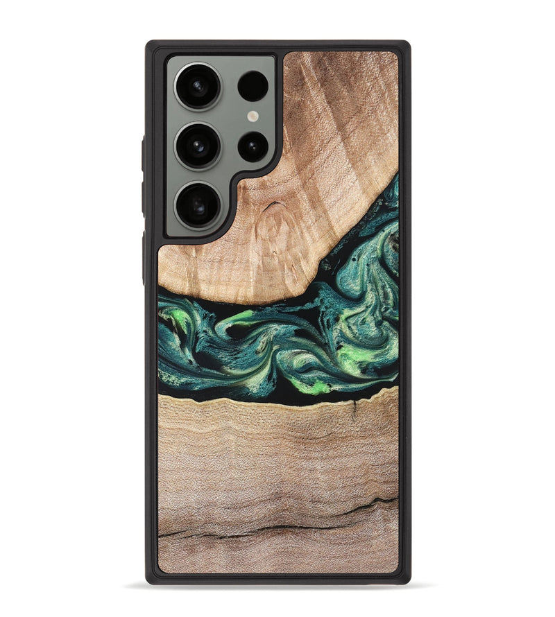Galaxy S23 Ultra Wood Phone Case - Jasen (Green, 822854)
