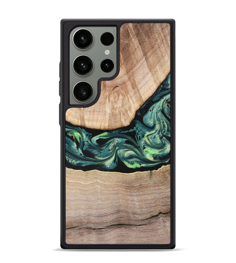 Galaxy S24 Ultra Wood Phone Case - Jasen (Green, 822854)
