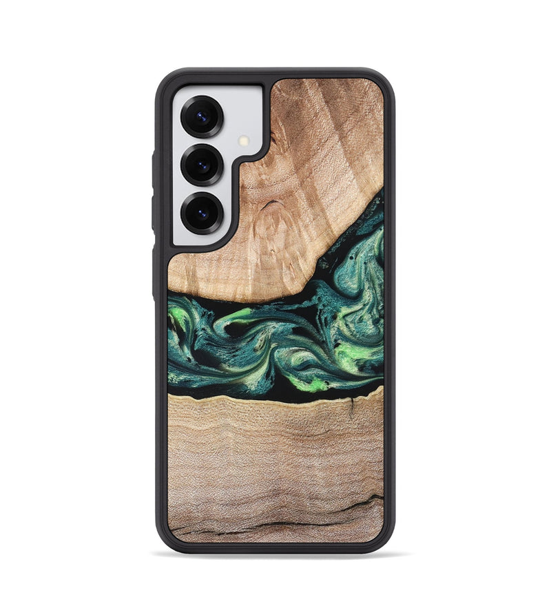 Galaxy S25 Wood Phone Case - Jasen (Green, 822854)