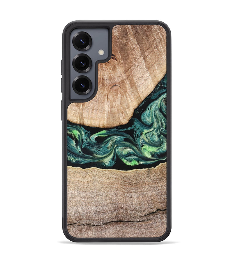 Galaxy S25 Plus Wood Phone Case - Jasen (Green, 822854)