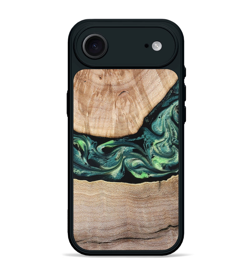 iPhone 17 Air Wood Phone Case - Jasen (Green, 822854)