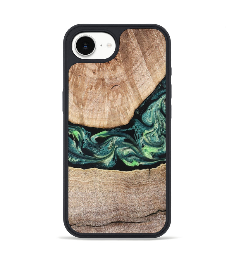 iPhone 17e Wood Phone Case - Jasen (Green, 822854)