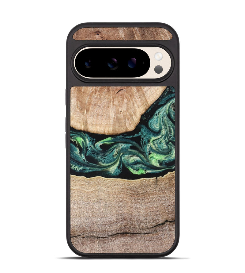 Pixel 10 Wood Phone Case - Jasen (Green, 822854)