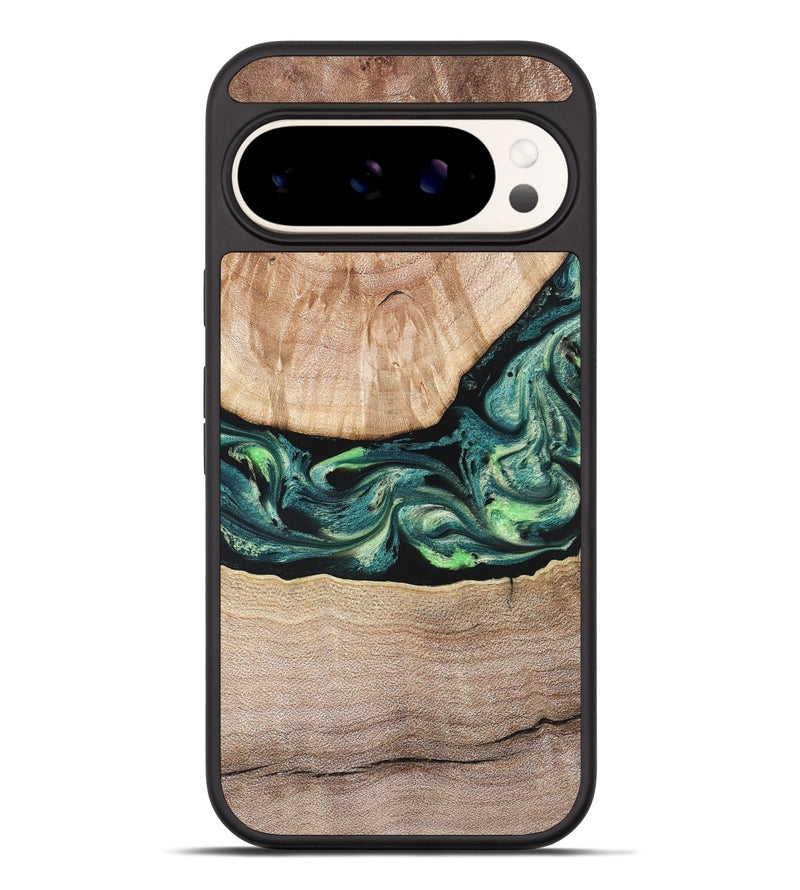 Pixel 9 Pro XL Wood Phone Case - Jasen (Green, 822854)