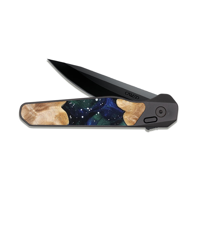 EDC Dark Slate Wood Pocket Knife - Alethea (Cosmos, 822866)