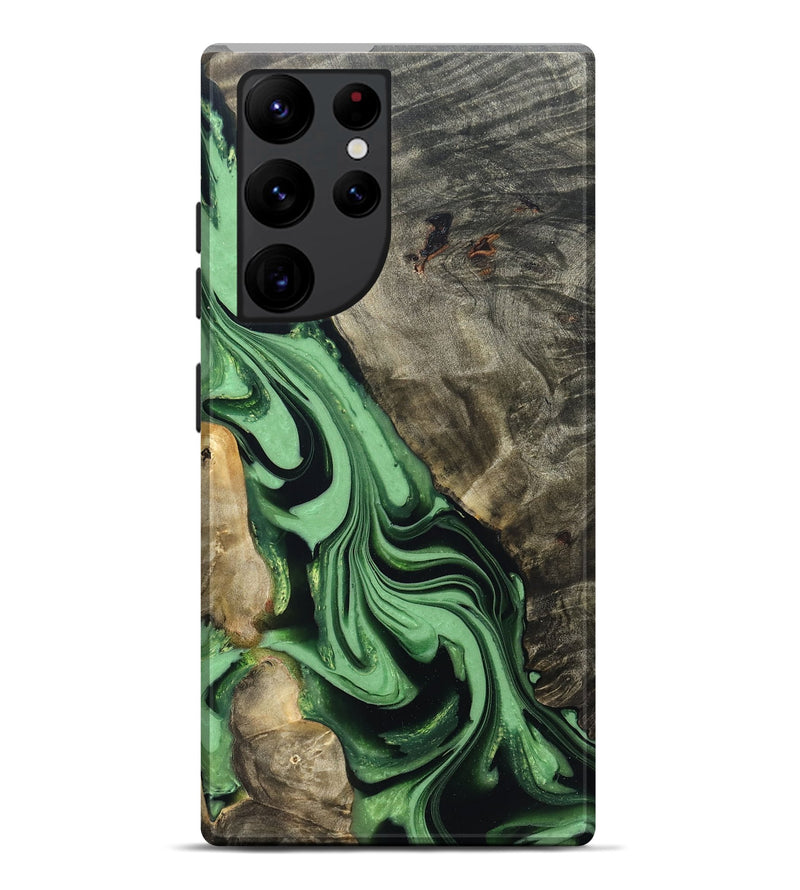 Galaxy S22 Ultra Wood Live Edge Phone Case - Walton (Green, 822872)