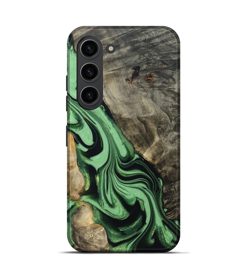 Galaxy S23 Wood Live Edge Phone Case - Walton (Green, 822872)