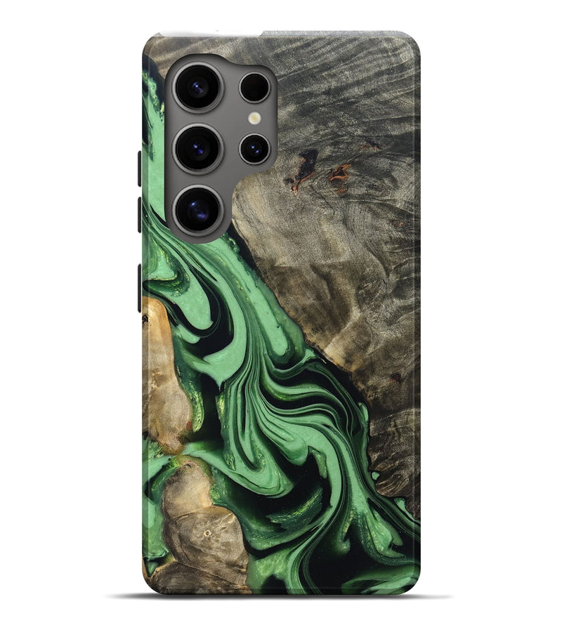 Galaxy S25 Ultra Wood Live Edge Phone Case - Walton (Green, 822872)