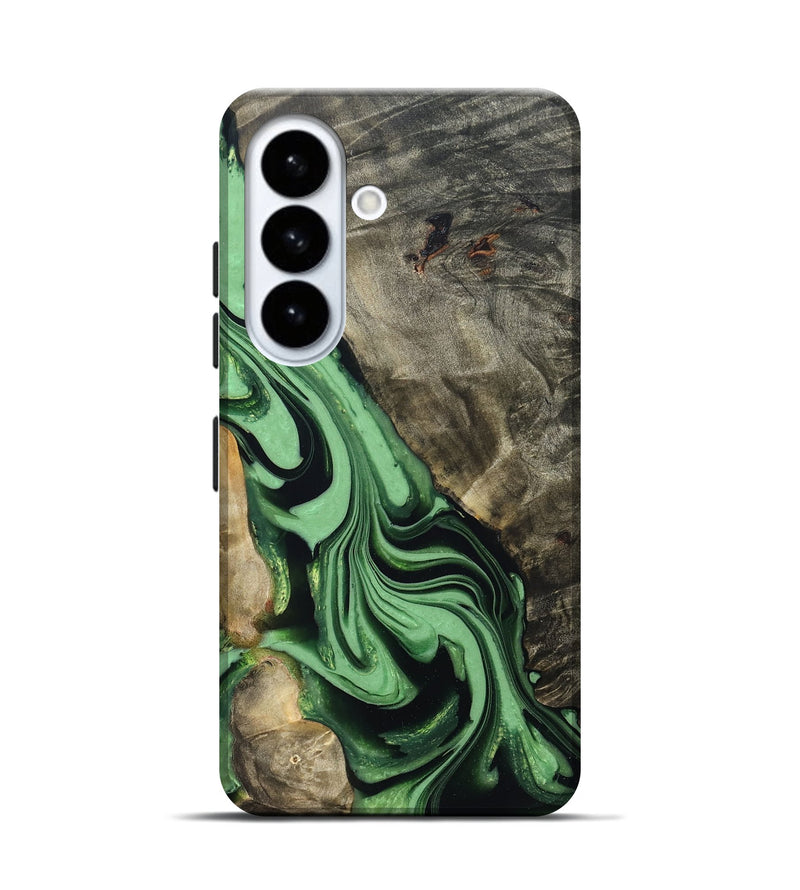 Galaxy S26 Wood Live Edge Phone Case - Walton (Green, 822872)