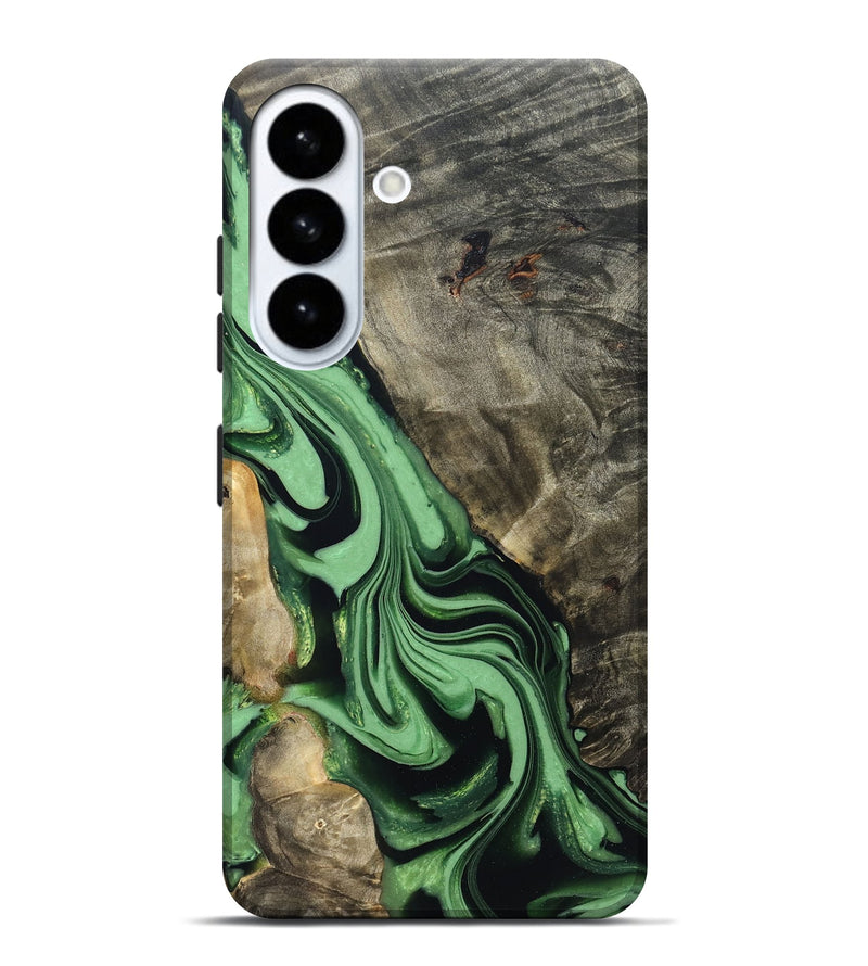 Galaxy S26 Plus Wood Live Edge Phone Case - Walton (Green, 822872)