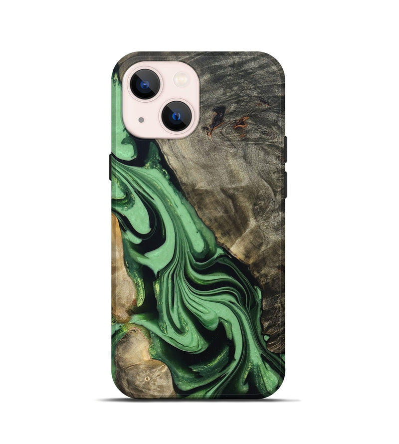 iPhone 13 mini Wood Live Edge Phone Case - Walton (Green, 822872)
