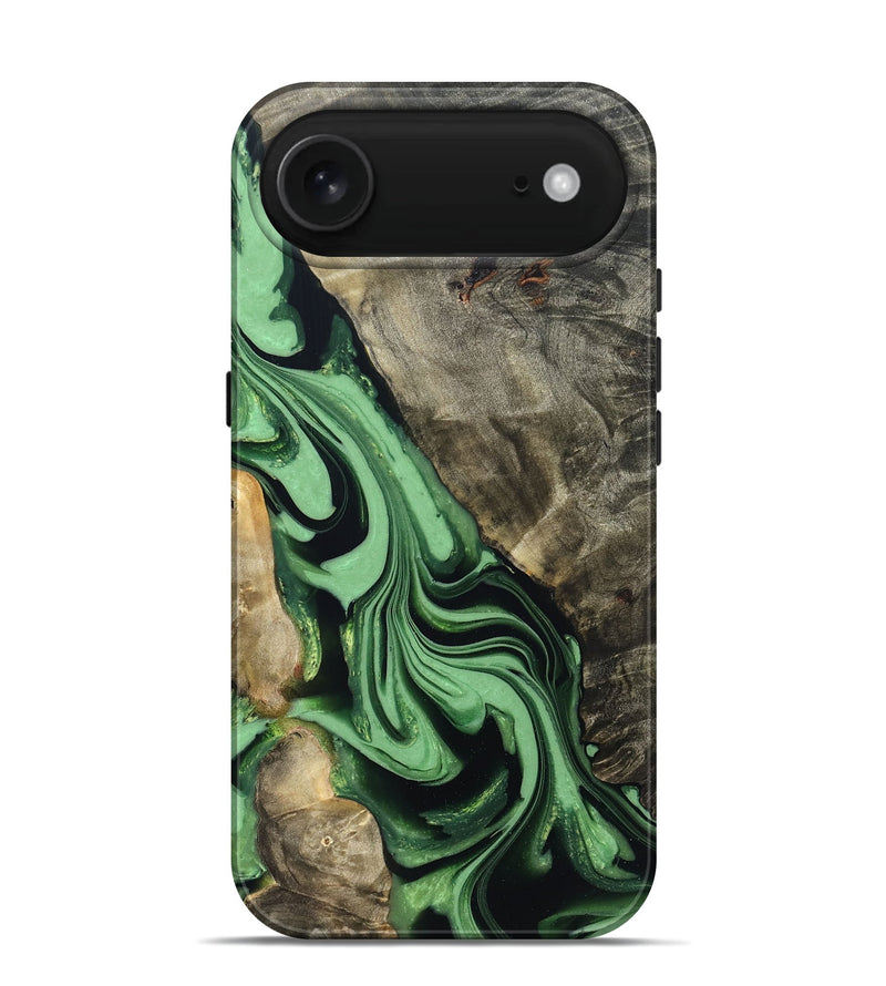 iPhone 17 Air Wood Live Edge Phone Case - Walton (Green, 822872)