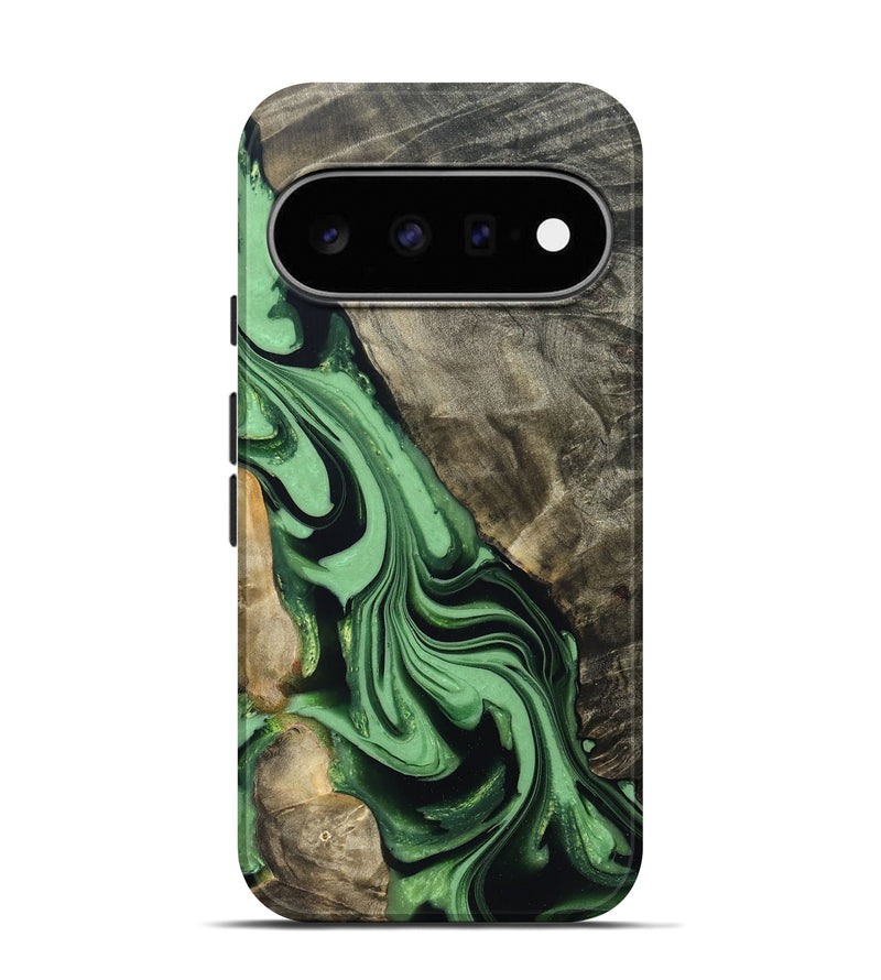 Pixel 11 Pro Wood Live Edge Phone Case - Walton (Green, 822872)