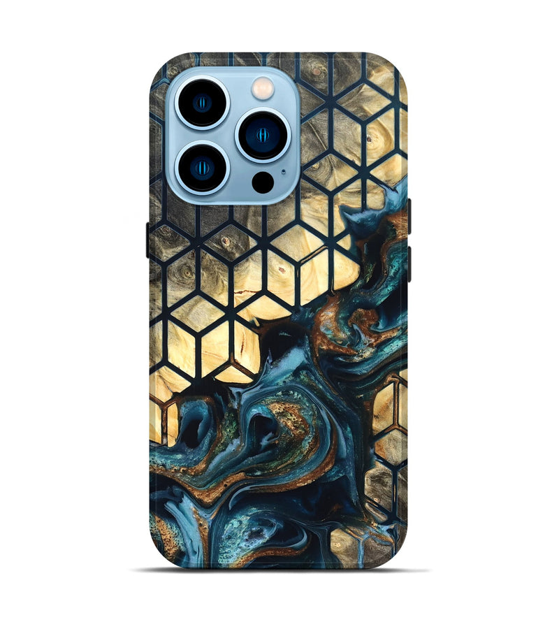 iPhone 14 Pro Wood Live Edge Phone Case - Hallie (Pattern, 822873)