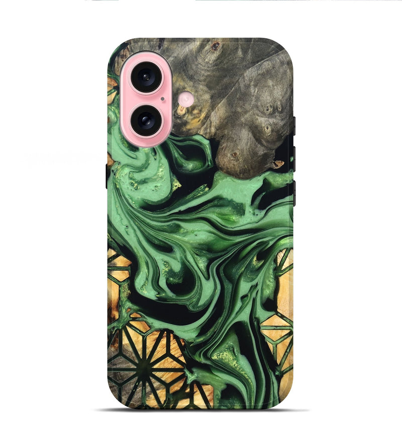 iPhone 16 Wood Live Edge Phone Case - Toby (Pattern, 822875)