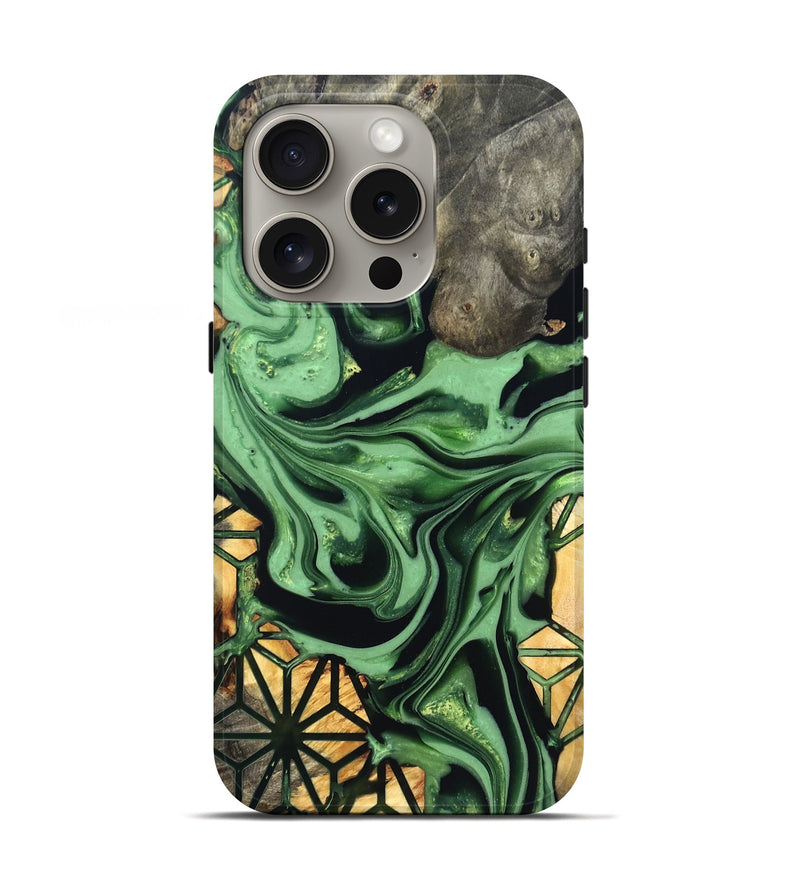 iPhone 16 Pro Wood Live Edge Phone Case - Toby (Pattern, 822875)