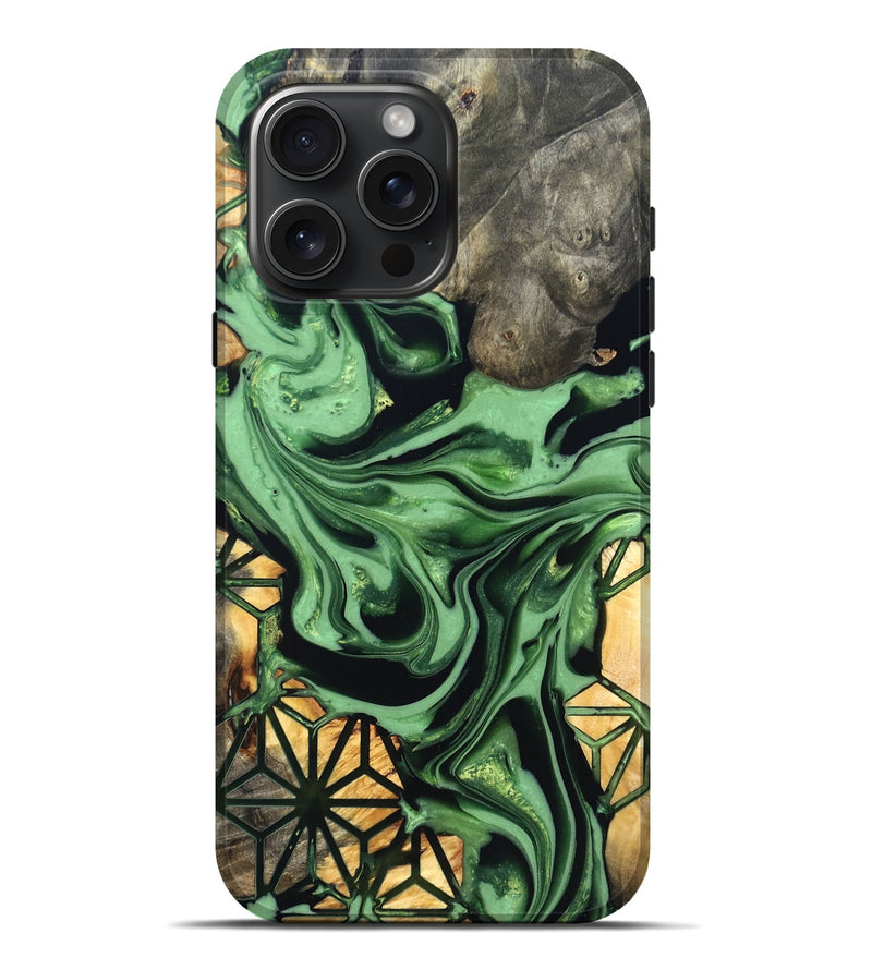 iPhone 16 Pro Max Wood Live Edge Phone Case - Toby (Pattern, 822875)