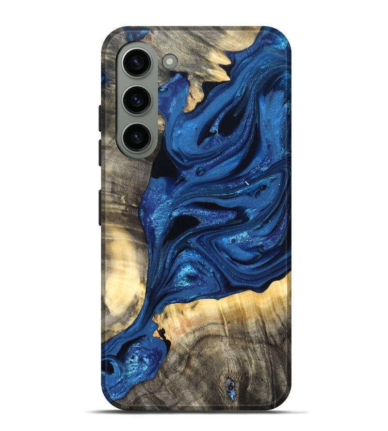 Galaxy S23 Plus Wood Live Edge Phone Case - Jaylon (Blue, 822877)