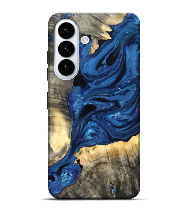 Galaxy S26 Plus Wood Live Edge Phone Case - Jaylon (Blue, 822877)