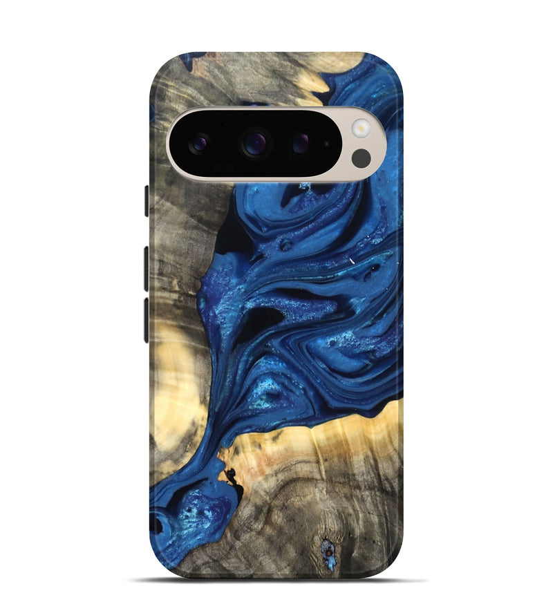 Pixel 10 Wood Live Edge Phone Case - Jaylon (Blue, 822877)