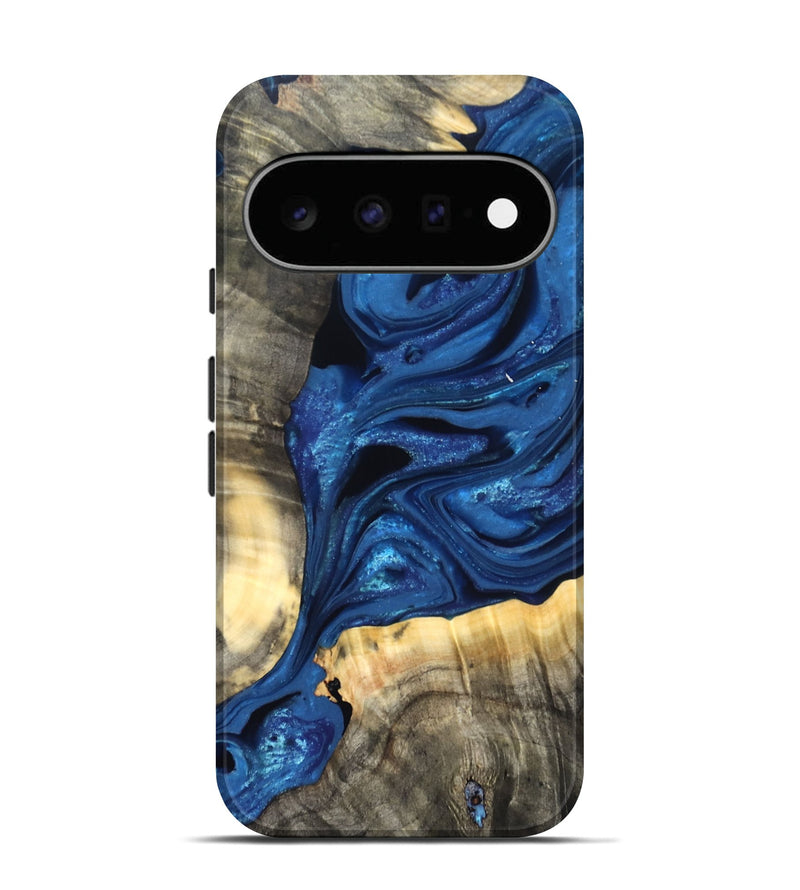 Pixel 11 Wood Live Edge Phone Case - Jaylon (Blue, 822877)
