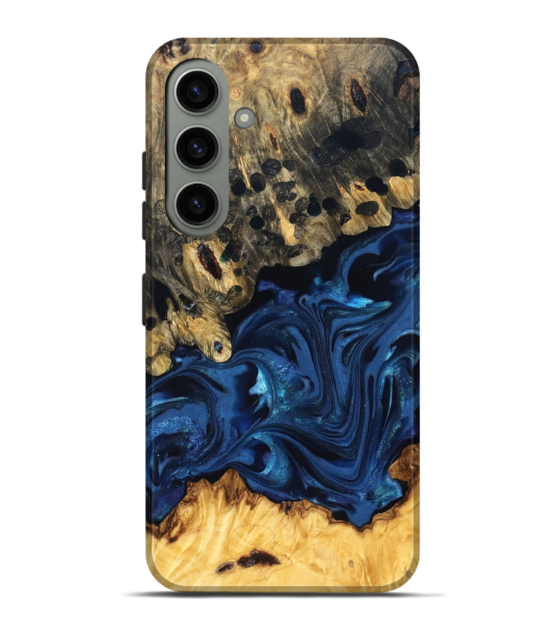 Galaxy S24 Plus Wood Live Edge Phone Case - Toccara (Blue, 822878)