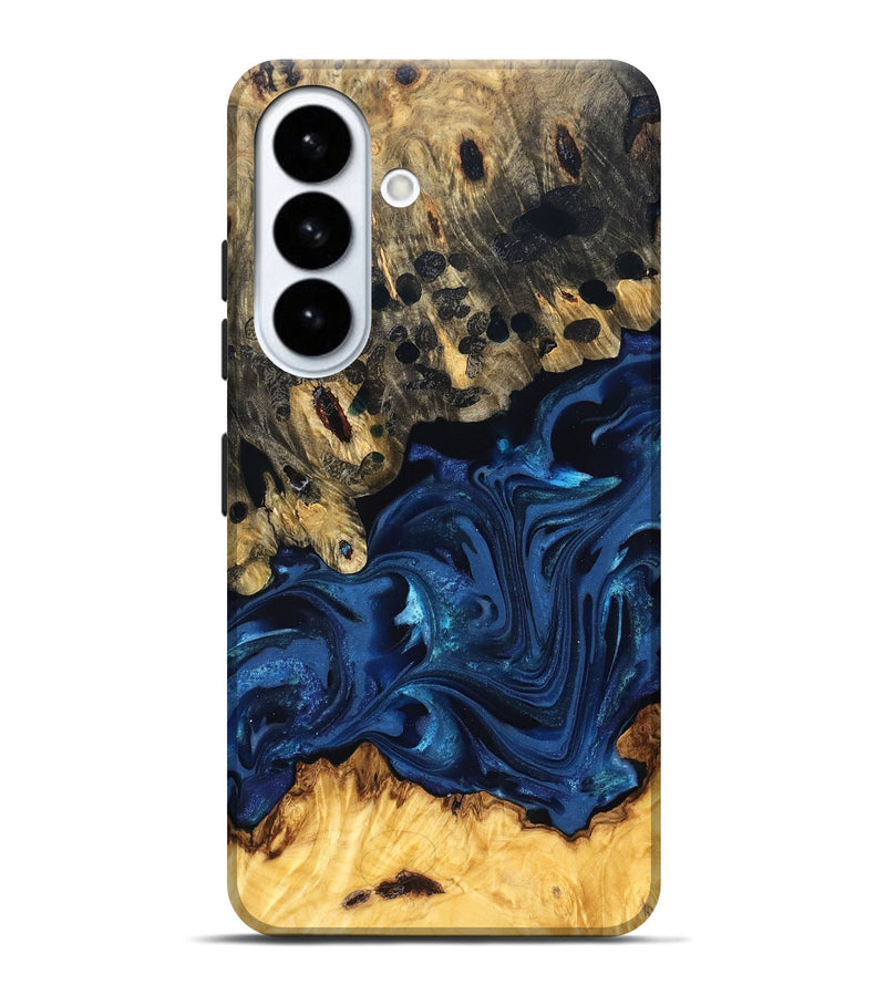 Galaxy S26 Plus Wood Live Edge Phone Case - Toccara (Blue, 822878)