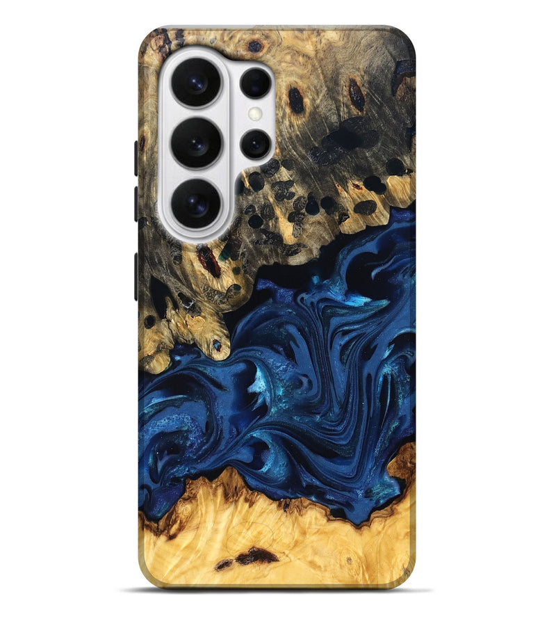 Galaxy S26 Ultra Wood Live Edge Phone Case - Toccara (Blue, 822878)
