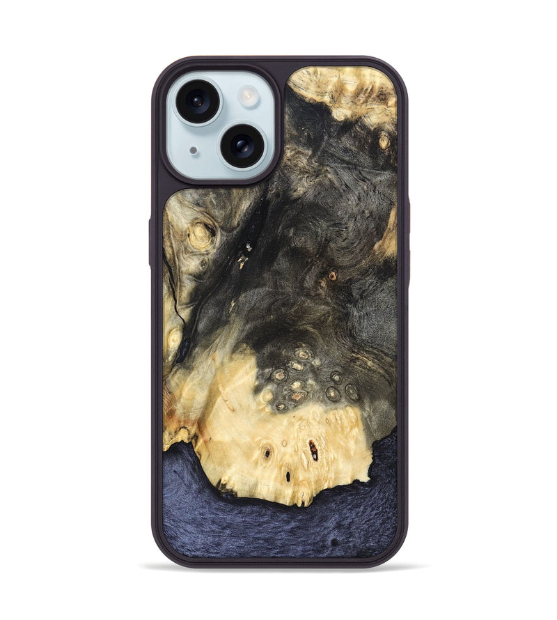 iPhone 15 Wood Phone Case - Damaris (Wood Burl, 822896)