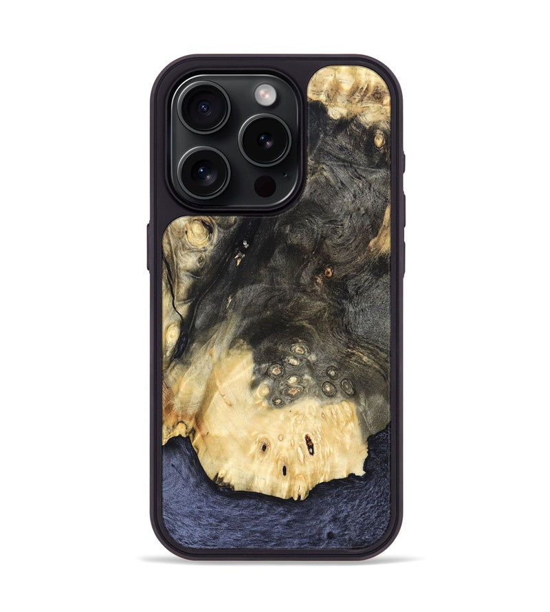 iPhone 15 Pro Wood Phone Case - Damaris (Wood Burl, 822896)