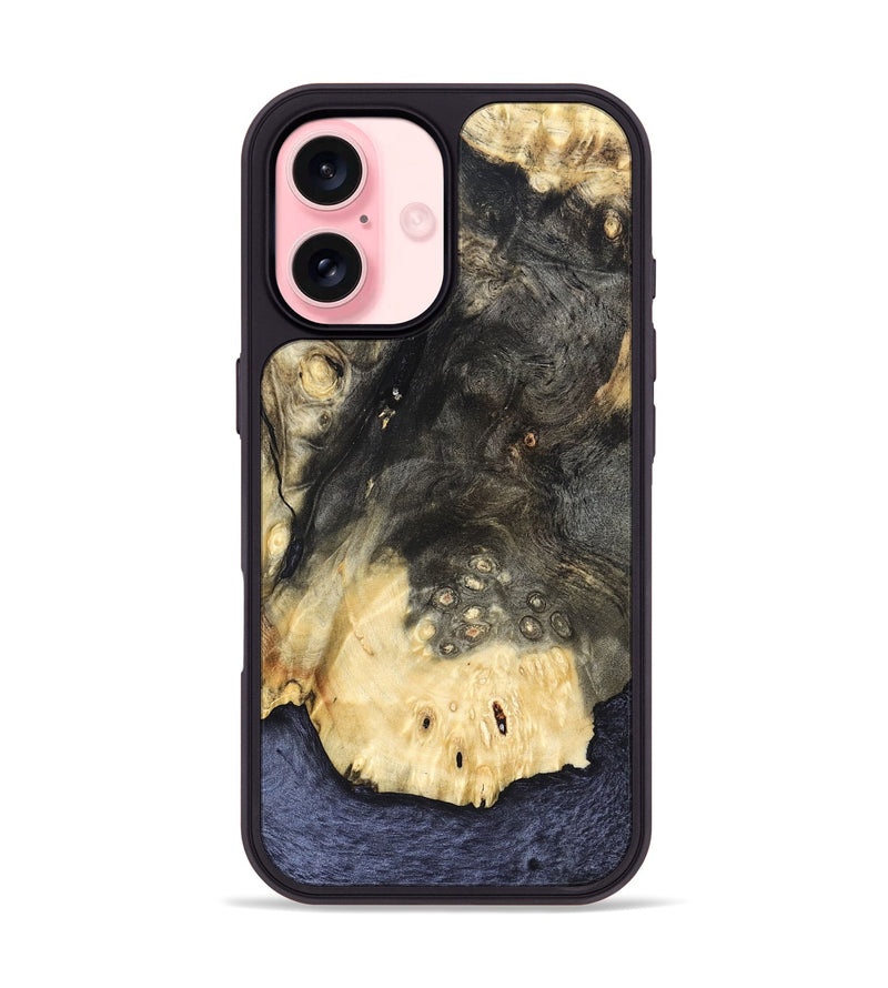 iPhone 16 Wood Phone Case - Damaris (Wood Burl, 822896)
