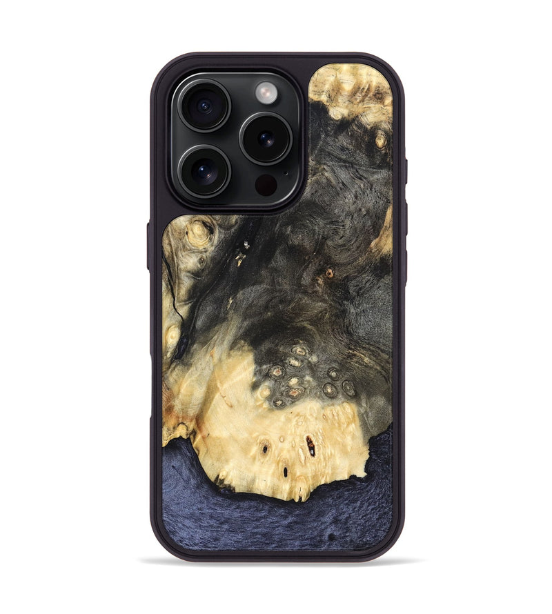 iPhone 16 Pro Wood Phone Case - Damaris (Wood Burl, 822896)