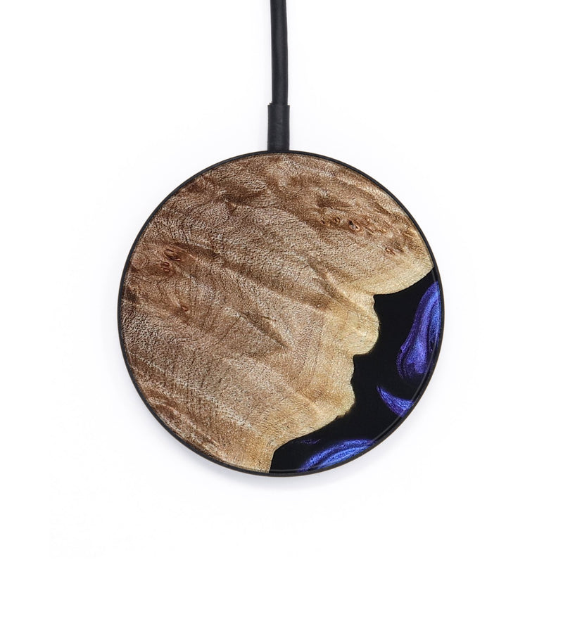 Circle Wood Wireless Charger - Adan (Purple, 822899)