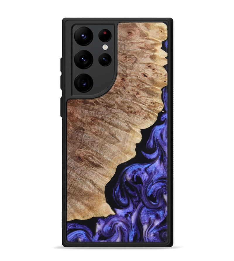 Galaxy S22 Ultra Wood Phone Case - Adan (Purple, 822899)