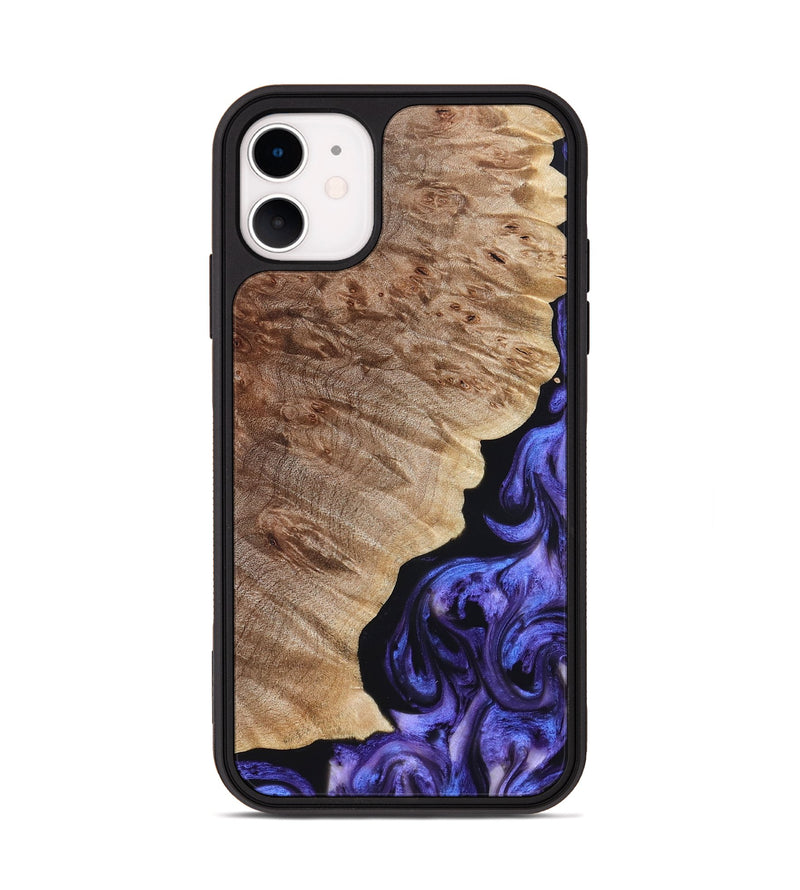 iPhone 11 Wood Phone Case - Adan (Purple, 822899)