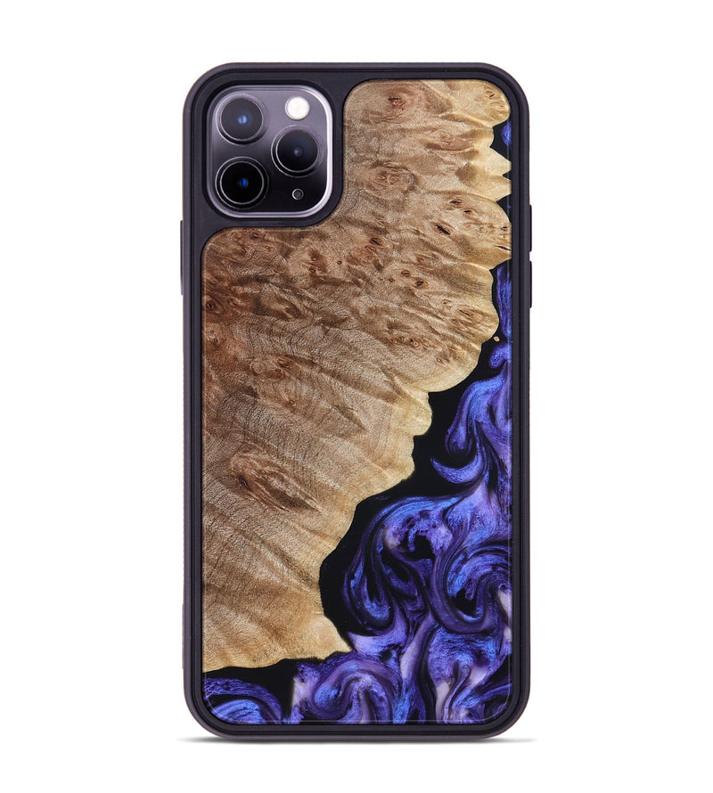 iPhone 11 Pro Max Wood Phone Case - Adan (Purple, 822899)