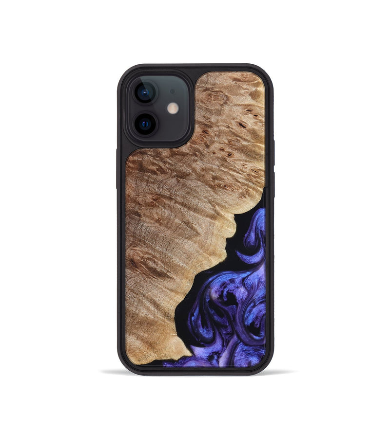 iPhone 12 mini Wood Phone Case - Adan (Purple, 822899)
