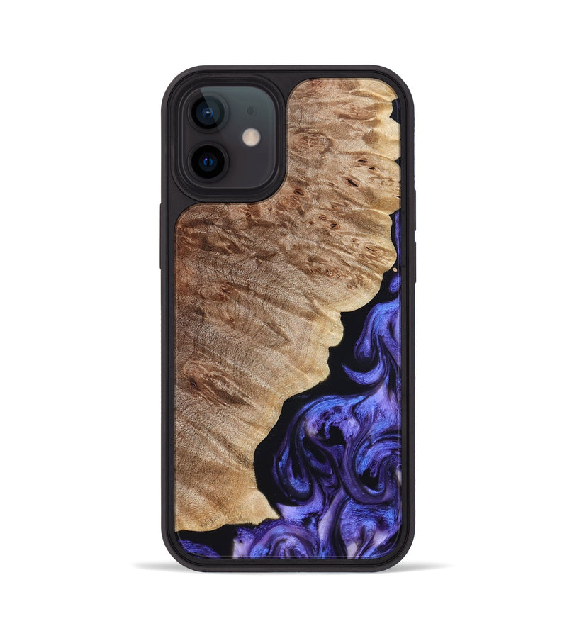 iPhone 12 Wood Phone Case - Adan (Purple, 822899)