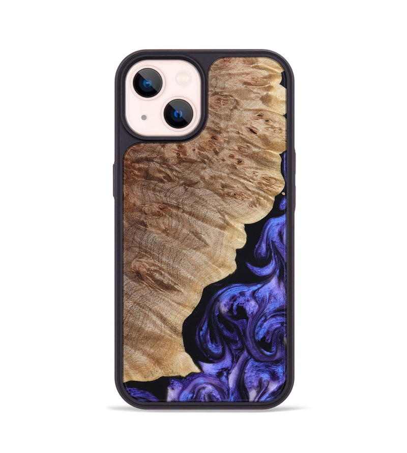 iPhone 14 Wood Phone Case - Adan (Purple, 822899)