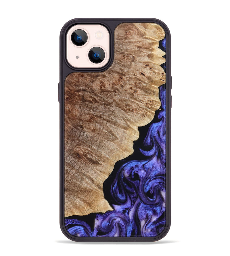 iPhone 14 Plus Wood Phone Case - Adan (Purple, 822899)