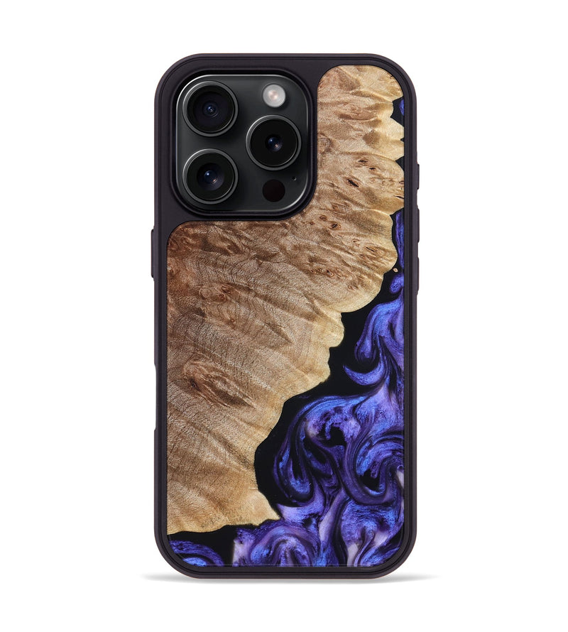 iPhone 16 Pro Wood Phone Case - Adan (Purple, 822899)