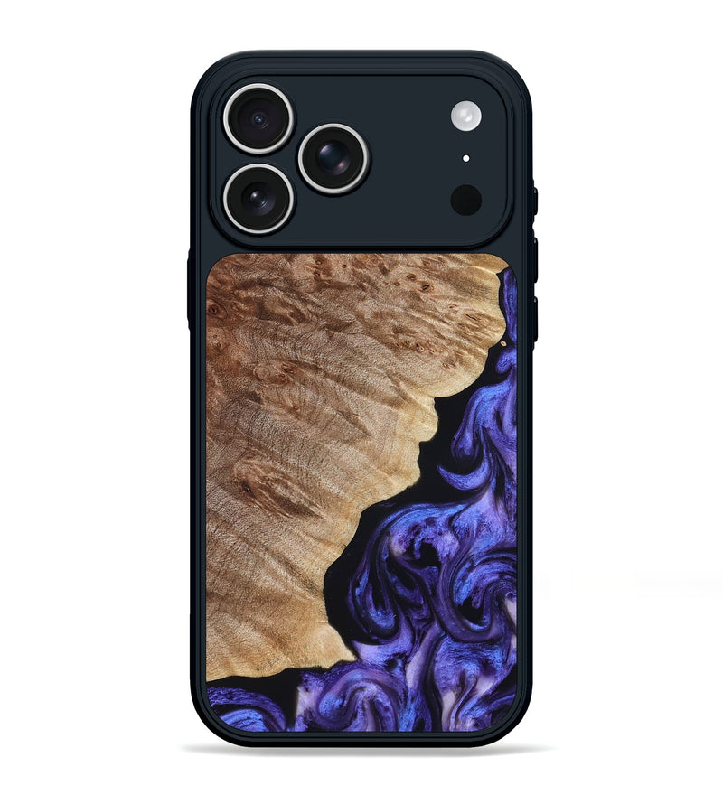 iPhone 17 Pro Max Wood Phone Case - Adan (Purple, 822899)