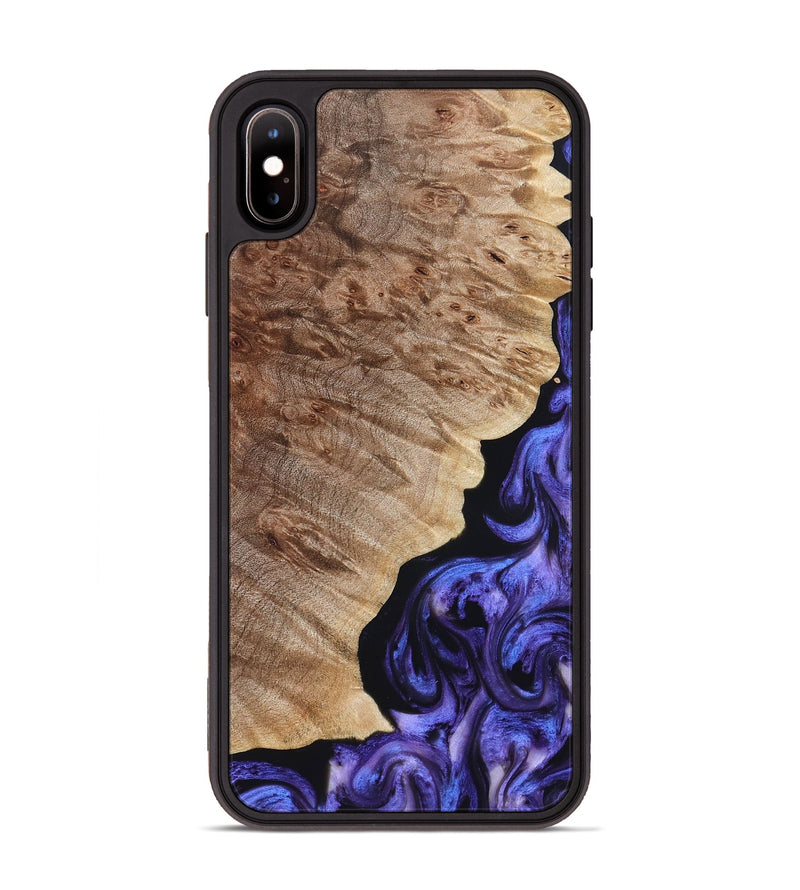 iPhone Xs Max Wood Phone Case - Adan (Purple, 822899)