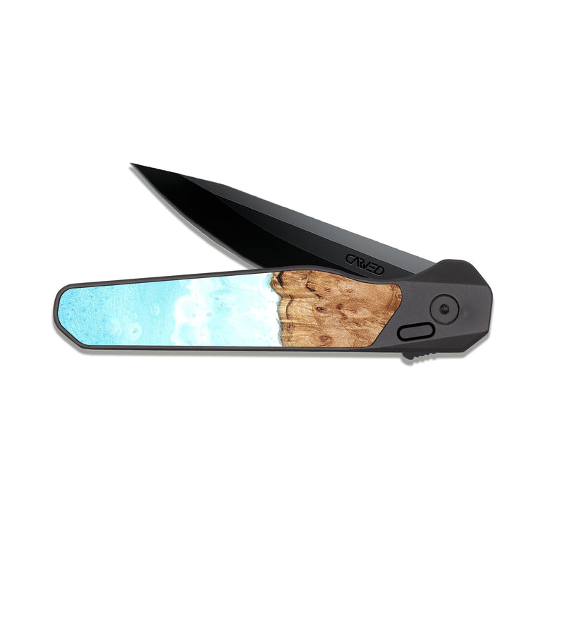 EDC Dark Slate Wood Pocket Knife - Marlee (Coastal, 822907)